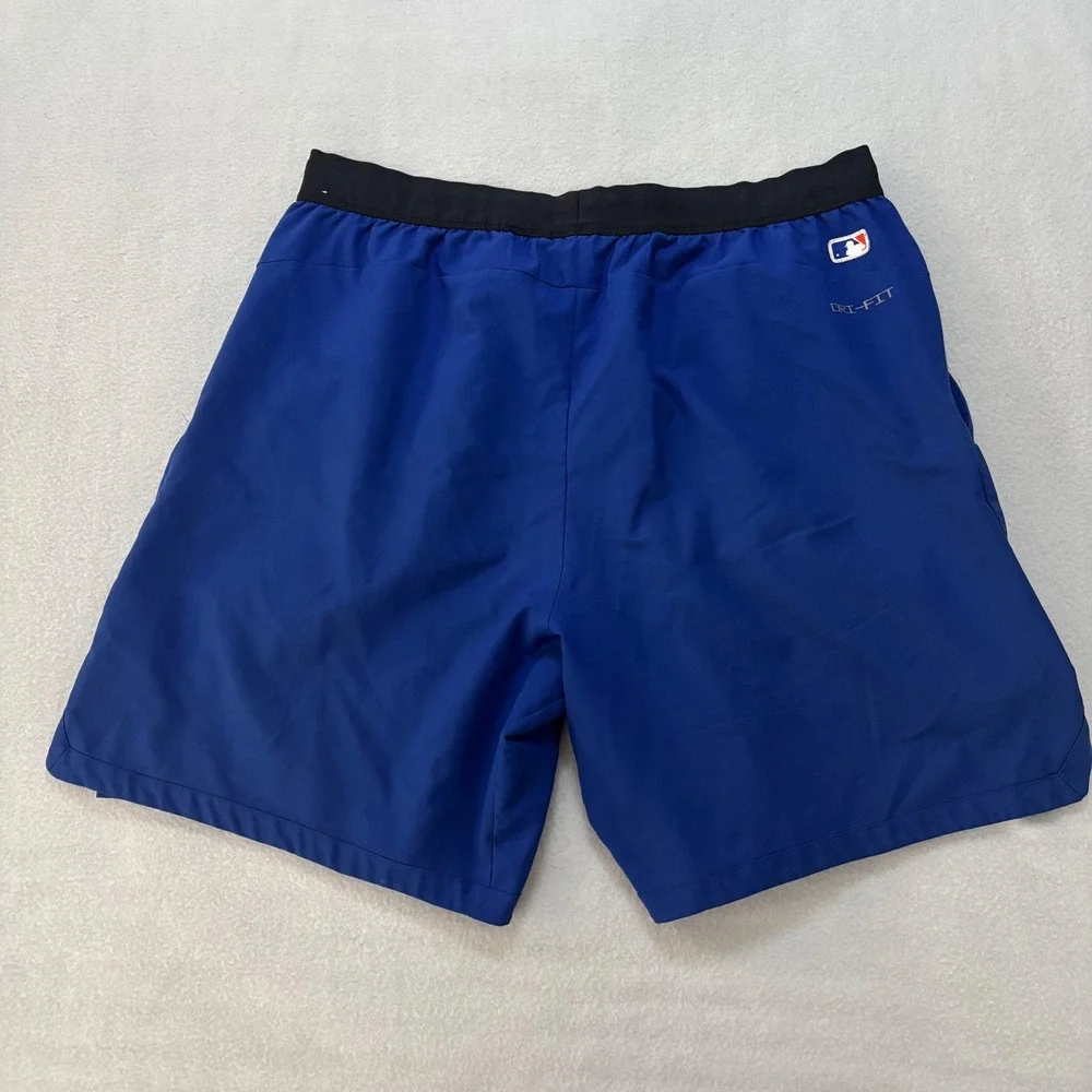 Nike Mens New York Mets MLB Authentic Collection Dri-FIT Shorts Blue XL